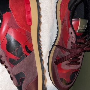 Camouflage Valentino sneakers worn once with box .